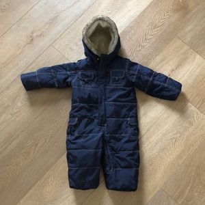 Fleece Lined One-Piece Snow Suit for Baby with Hood